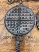1920’s Griswold No. 8 Waffle Iron (886/885) with original handles & short base 884 - Waffle Iron