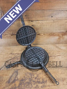 1920’s Griswold No. 8 Waffle Iron (886/885) with original handles & short base 884 - Waffle Iron