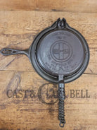 1920’s Griswold No. 8 Waffle Iron (886/885) with original handles & short base 884 - Waffle Iron