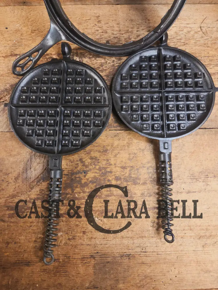 1920’s Griswold No. 8 Waffle Iron (886/885) with short base 795 Waffle Iron