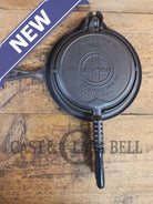 1920’s Griswold No. 8 Waffle Iron (886/885) with short base 795 and original wood handles - Waffle Iron