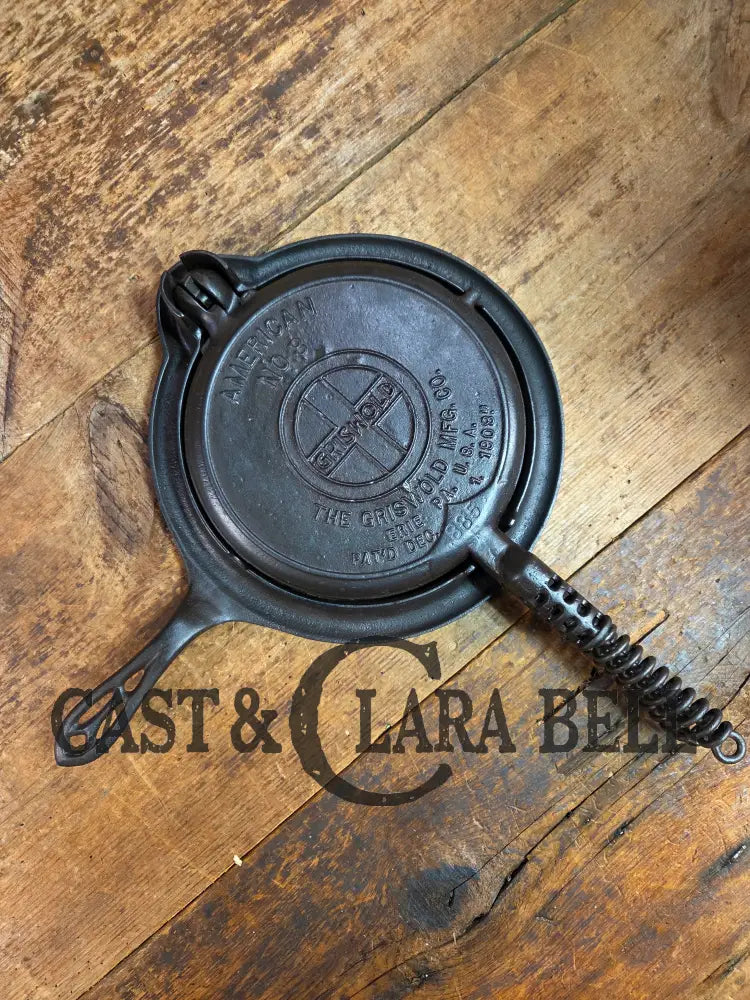 1920’s Griswold No. 8 Waffle Iron (886/885) with short base 795 H Waffle Iron