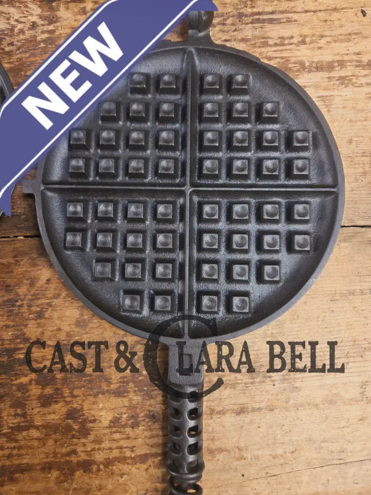1920’s Griswold No. 8 Waffle Iron (886/885) with short base 795 raised Griswold Waffle Iron