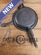 1920’s Griswold No. 8 Waffle Iron (886/885) with short base 795 raised Griswold Waffle Iron