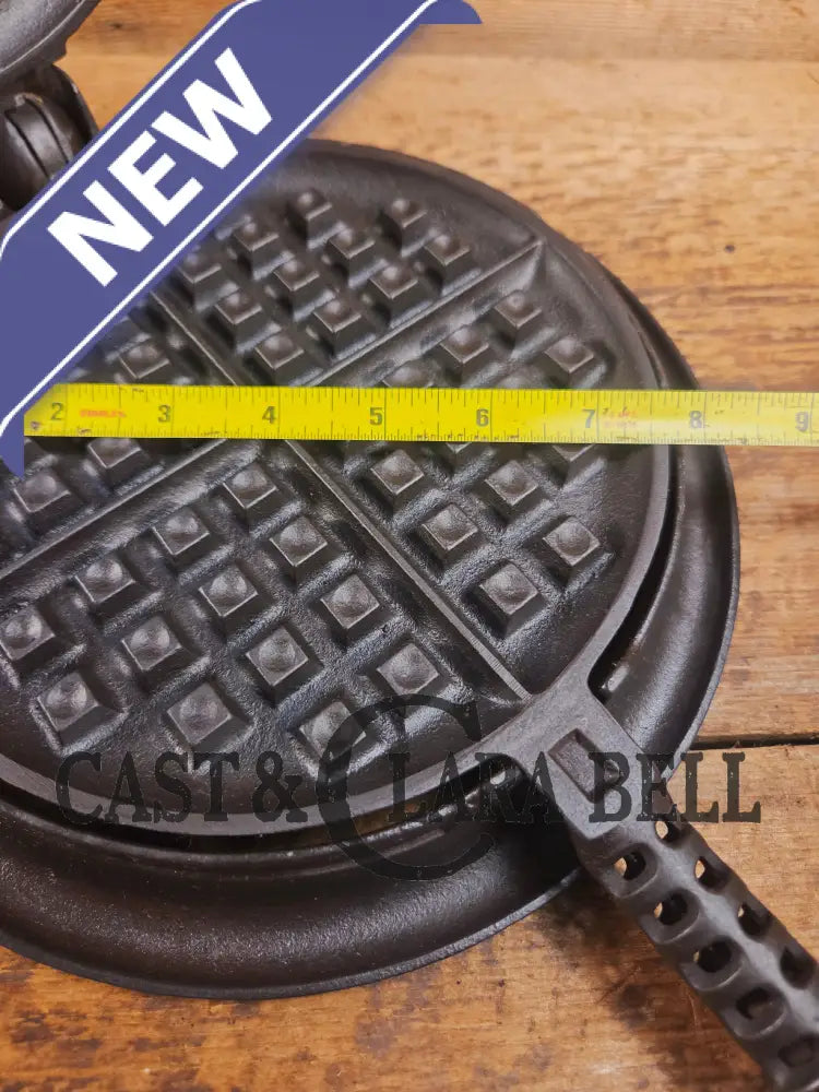 1920’s Griswold No. 8 Waffle Iron (886/885) with short base 795 raised Griswold Waffle Iron