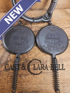 1920’s Griswold No. 8 Waffle Iron (886/885) with short base 795 raised Griswold Waffle Iron