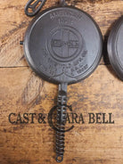 1920’s Griswold No. 8 Waffle Iron (886/885) with short base 795 raised Griswold Waffle Iron