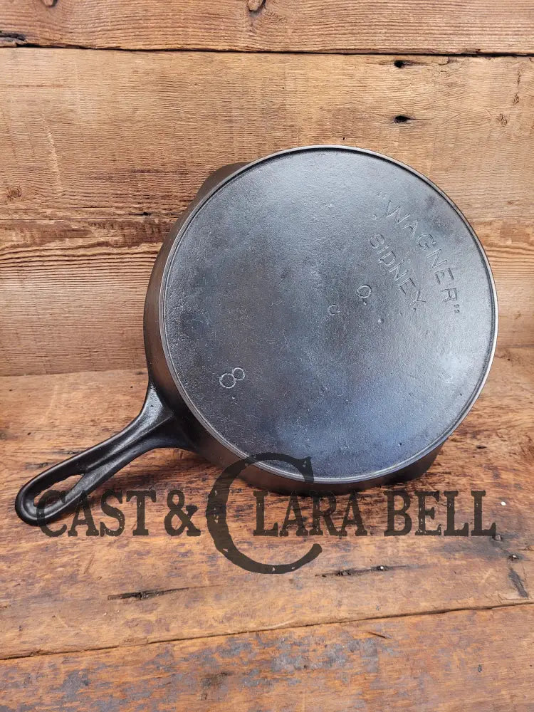 1920S Wagner Sidney O #8 Arc Straight Skillet With Heat Ring. Beautiful Design Superior Performance.