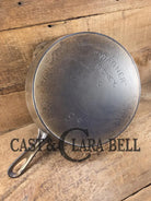 1920’s Wagner Sidney O #9C ’Arc Straight’ Skillet Heat Ring. Beautiful design superior performance. Nickel exterior