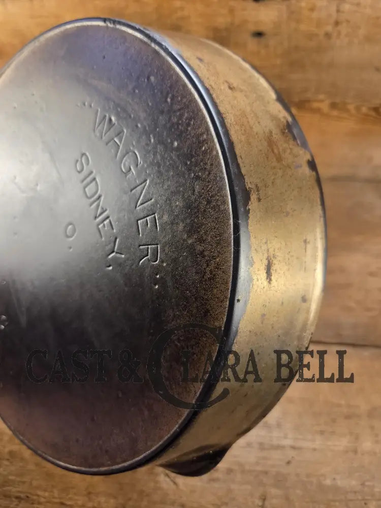 1920’s Wagner Sidney O #9C ’Arc Straight’ Skillet Heat Ring. Beautiful design superior performance. Nickel exterior