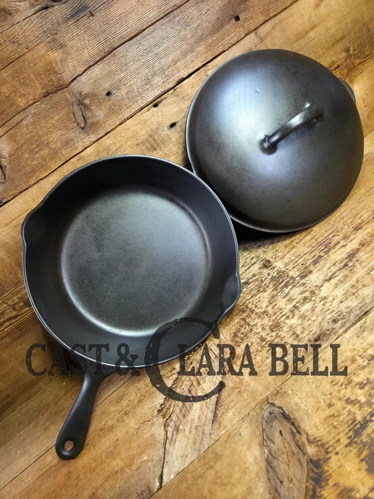 1920’s Wagner Ware #8 Deep Skillet with Lid. Perfect chicken fryer! Restored and Ready to Use! Skillet