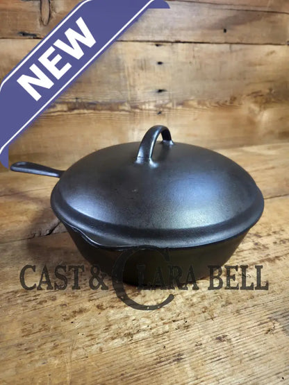 1920’s Wagner Ware #8 Deep Skillet with Lid. Perfect chicken fryer! Restored and Ready to Use! Skillet
