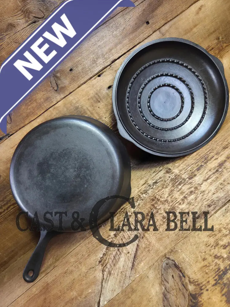 1920’s Wagner Ware #8 Deep Skillet with Lid. Perfect chicken fryer! Restored and Ready to Use! Skillet