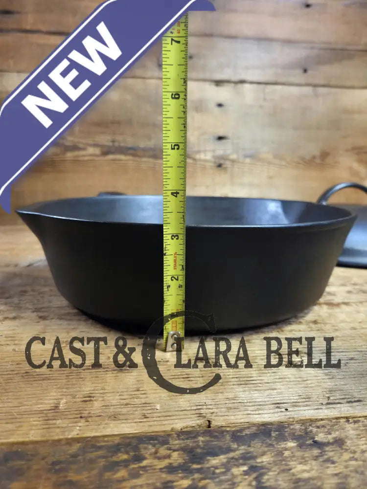 1920’s Wagner Ware #8 Deep Skillet with Lid. Perfect chicken fryer! Restored and Ready to Use! Skillet