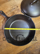 1920’s Wagner Ware #8 Deep Skillet with Lid. Perfect chicken fryer! Restored and Ready to Use! Skillet
