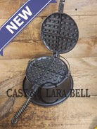 1920’s Wardway by Wagner Cast iron Waffle Iron. These are not found often beautiful every day waffle iron with a cool