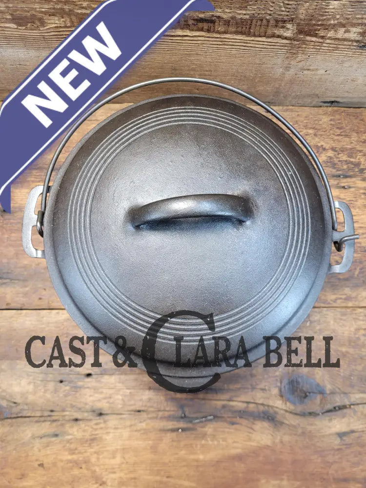 1930’S Beautiful Fully Restored Wagner #8 Dutch Oven With Sawtooth Drip Style Lid. Perfect For