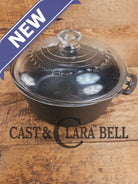 1930’s Beautiful! Wagner #8 Dutch Oven with GLASS lid! 1268. Perfect for soups breads or stews! Dutch Ovens Trivets &