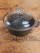 1930’s Beautiful! Wagner #8 Dutch Oven with GLASS lid! 1268. Perfect for soups breads or stews! Dutch Ovens Trivets &