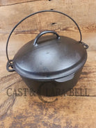 1930’s Beautiful! Wagner #8 Dutch Oven with High Dome Sawtooth pattern Lid 1268 A. Perfect for soups breads or stews!