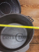 1930’s Beautiful! Wagner #8 Dutch Oven with High Dome Sawtooth pattern Lid 1268 A. Perfect for soups breads or stews!