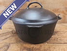 1930’s Beautiful! Wagner #8 Dutch Oven with High Dome Sawtooth pattern Lid 1268 A. Perfect for soups breads or stews!