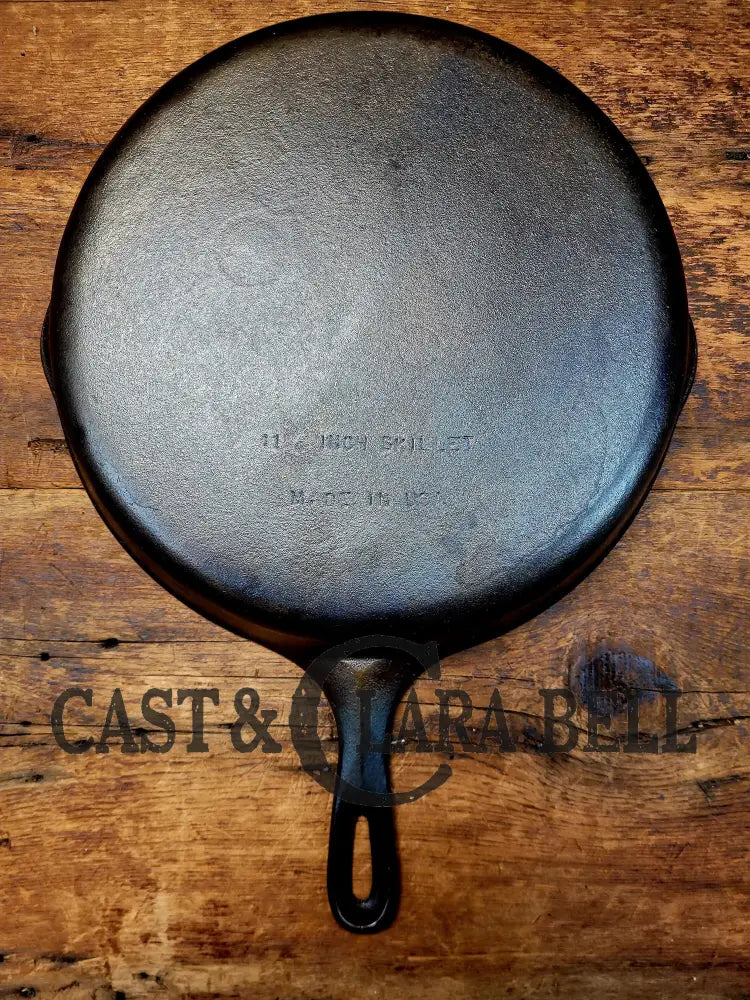 1930’S Big Wagner #10 Skillet 11 3/4 Inch Skillet Made In Usa W. Great Bacon Sleek Glassy Surface!