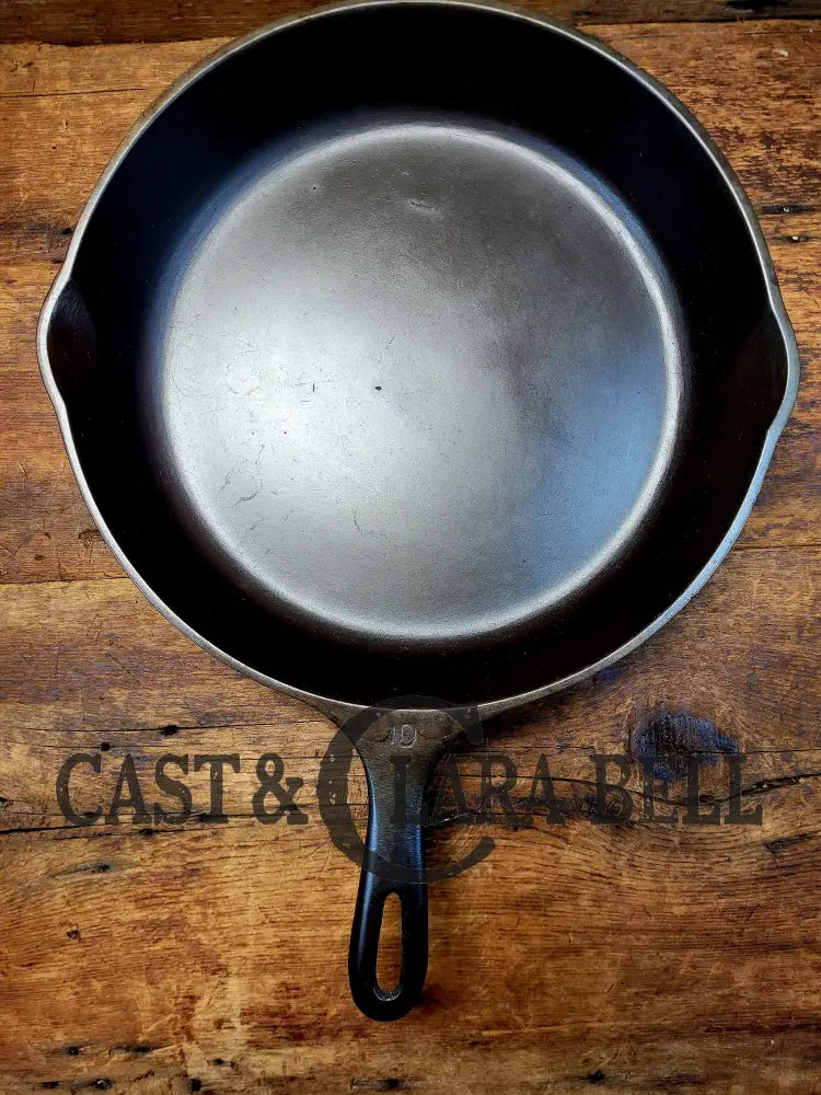 1930’S Big Wagner #10 Skillet 11 3/4 Inch Skillet Made In Usa W. Great Bacon Sleek Glassy Surface!