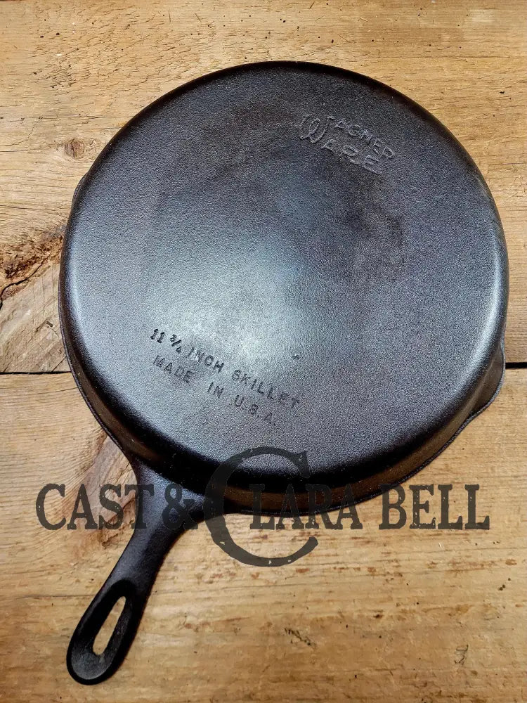 1930’S Big Wagner #10 Skillet 11 3/4 Inch Skillet Made In Usa W. Great Bacon Sleek Glassy Surface!