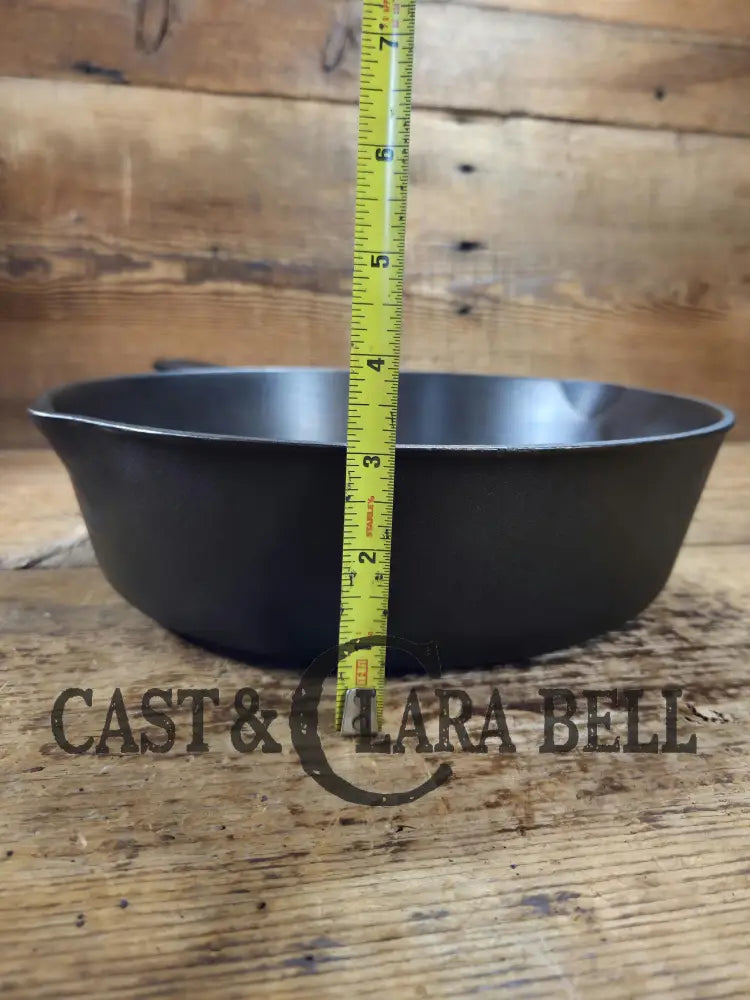 1930’s Birmingham Stove & Range (BSR) Red Mountain Series #8 Deep Skillet. Restored and ready to fry! Gorgeous Swirls!