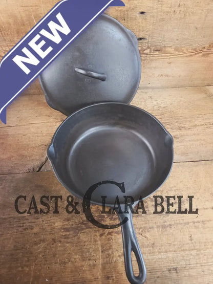1930’s Birmingham Stove & Range (BSR) Red Mountain Series #8G2 Deep Skillet 8 with Lid 8B. Restored and ready to fry!