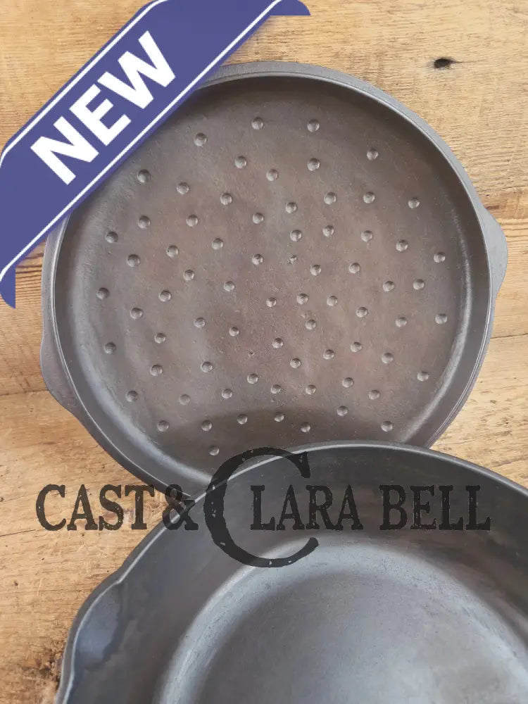1930’s Birmingham Stove & Range (BSR) Red Mountain Series #8G2 Deep Skillet 8 with Lid 8B. Restored and ready to fry!