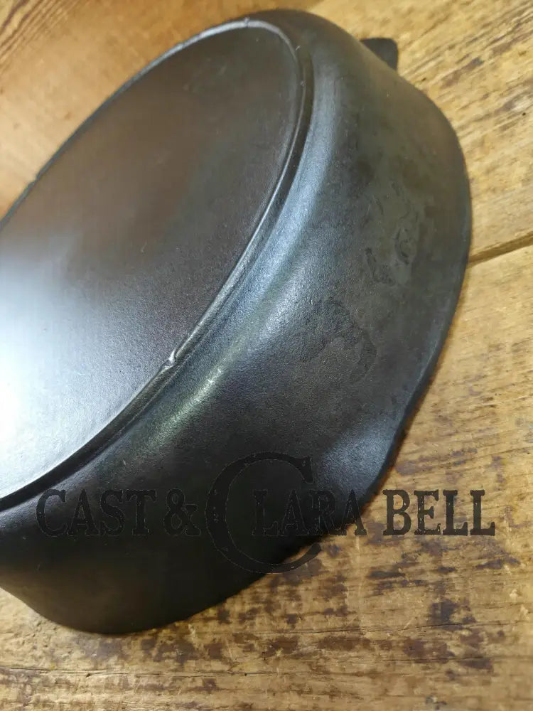 1930’s era Lodge #12 Cast Iron Skillet with 3 Notch Heat Ring. HUGE and perfect for large batch cooking. Gas or