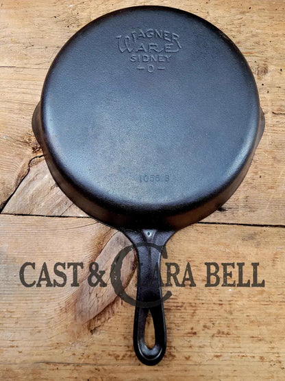 1930S Era Wagner Ware #6 Cast Iron Sautee Skillet With Smooth Bottom 1056 B