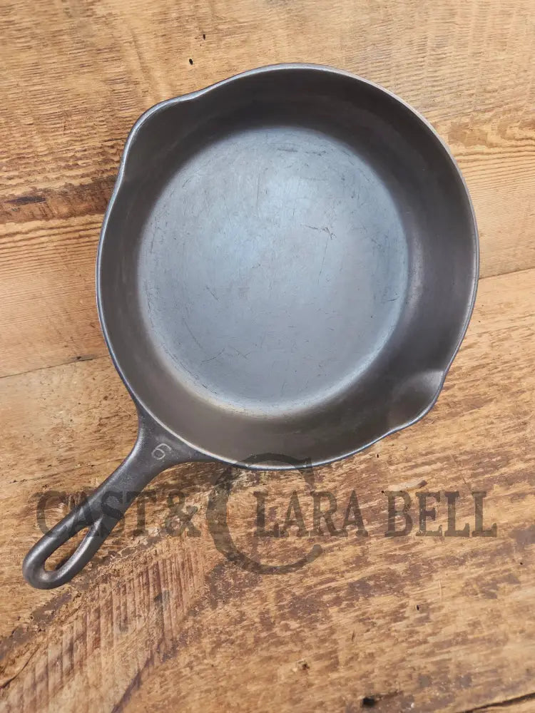 1930s Era Wagner Ware #6 Cast Iron Sautee Skillet with Smooth Bottom 1056 F - Skillet