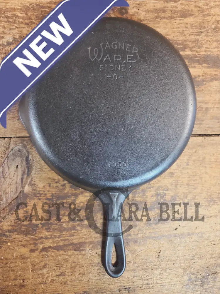 1930s Era Wagner Ware #6 Cast Iron Sautee Skillet with Smooth Bottom 1056 F - Skillet