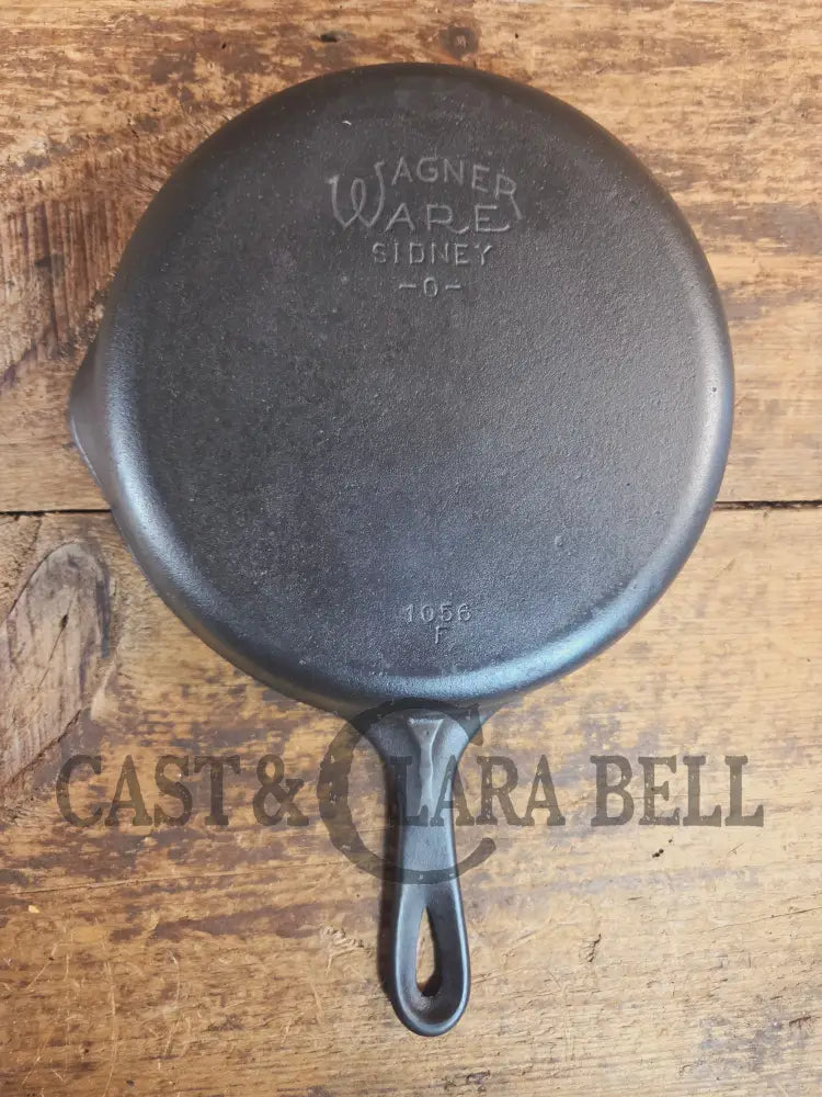 1930s Era Wagner Ware #6 Cast Iron Sautee Skillet with Smooth Bottom 1056 F - Skillet