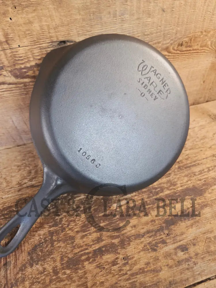 1930s Era Wagner Ware #6 Cast Iron Sautee Skillet with Smooth Bottom 1056 J - Skillet