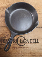 1930s Era Wagner Ware #6 Cast Iron Sautee Skillet with Smooth Bottom 1056 M Skillet