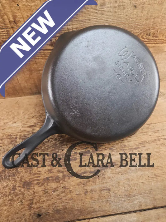 1930s Era Wagner Ware #6 Cast Iron Sautee Skillet with Smooth Bottom 1056 M Skillet