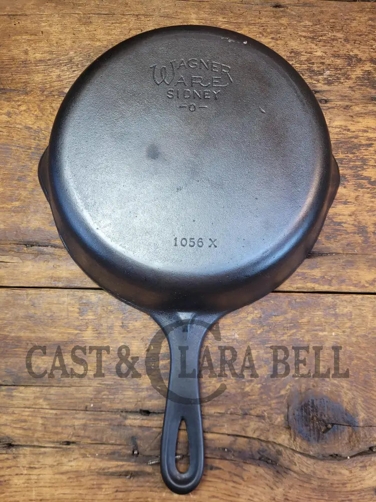 1930S Era Wagner Ware #6 Cast Iron Sautee Skillet With Smooth Bottom 1056 X