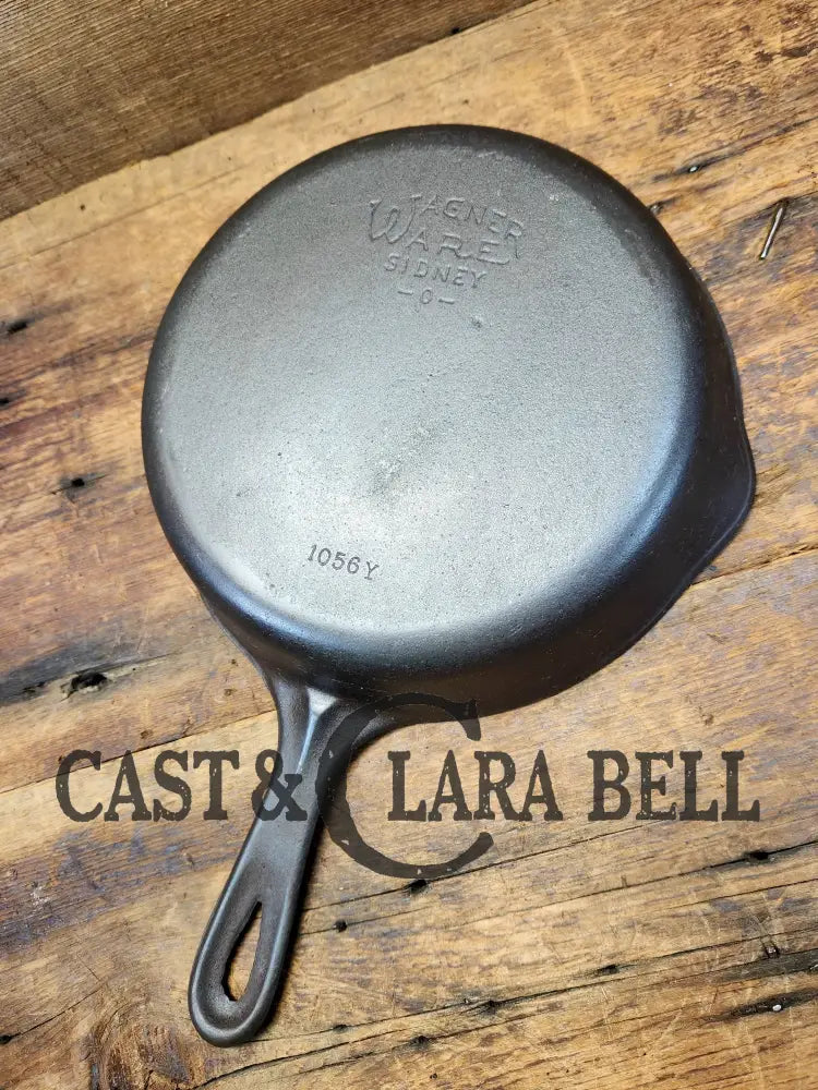 1930S Era Wagner Ware #6 Cast Iron Sautee Skillet With Smooth Bottom 1056 Y