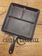 1930’s Era Wagner Ware Bacon and Egg Cast Iron Breakfast Skillet Early bullet hole handle. 1101. Great gift idea!