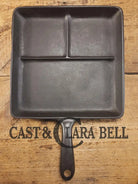 1930’s Era Wagner Ware Bacon and Egg Cast Iron Breakfast Skillet Early bullet hole handle. 1101. Great gift idea!