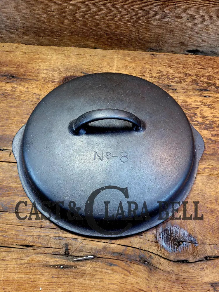 1930’S Foster #8 Skillet Lid! Beautiful Design Restored And Ready To Use!