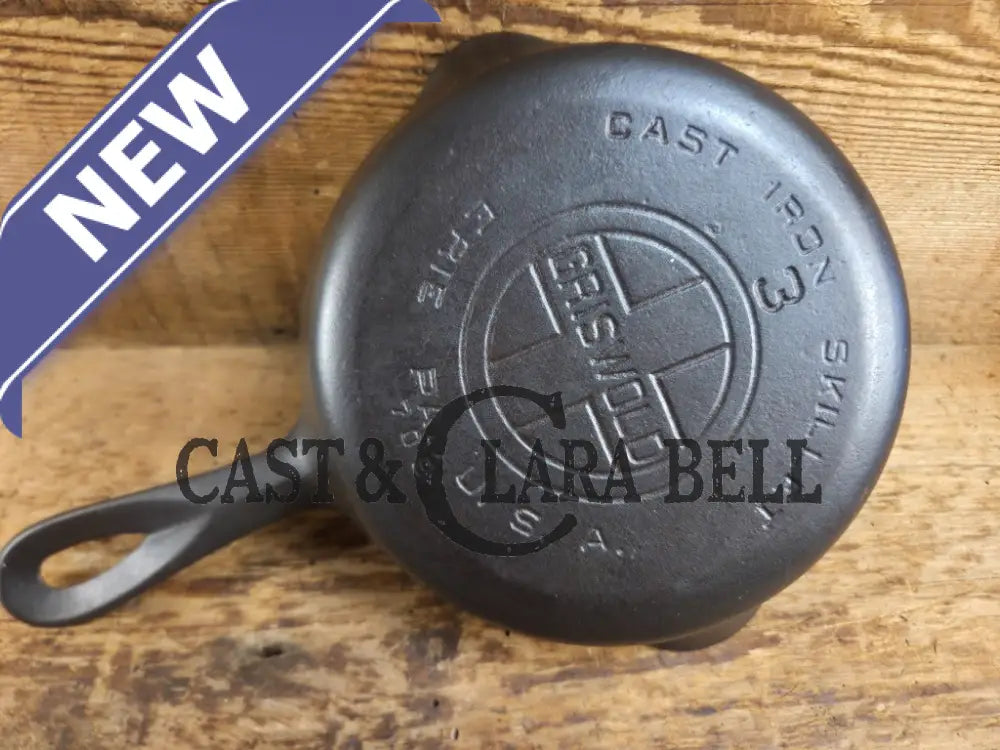 1930’s Griswold #3 Cast Iron Egg Skillet with Large Block Logo 709 Skillet