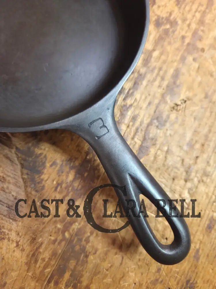 1930’s Griswold #3 Cast Iron Egg Skillet with Large Block Logo 709 A Skillet