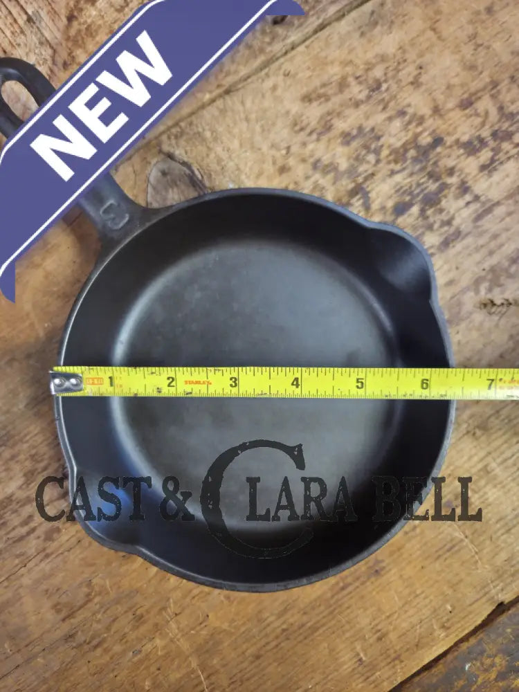 1930’s Griswold #3 Cast Iron Egg Skillet with Large Block Logo 709 A Skillet