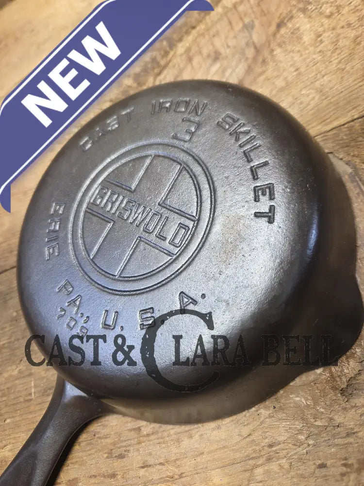 1930’s Griswold #3 Cast Iron Egg Skillet with Large Block Logo 709. A Best Seller! Skillet