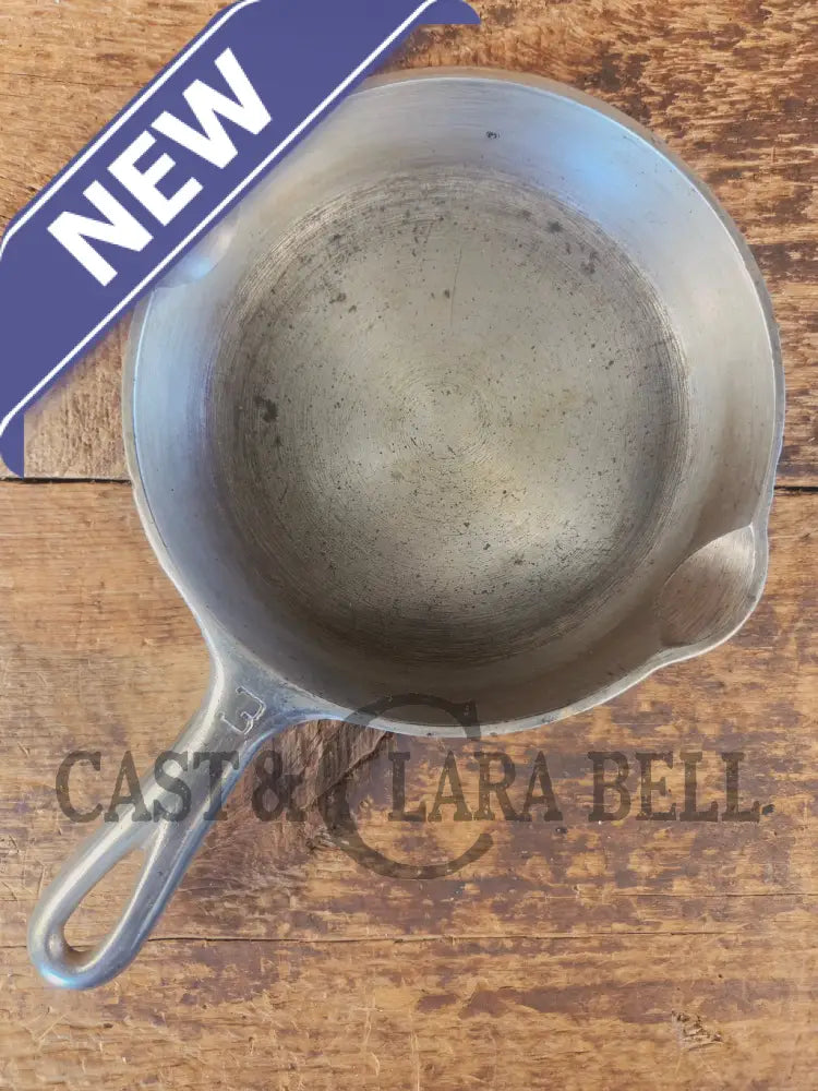 1930’s Griswold #3 Chrome Finish Cast Iron Skillet with Large Block Logo 709 A - Skillet